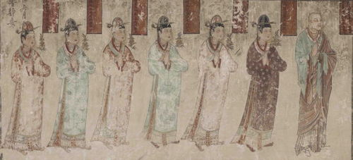女供養(yǎng)人、比丘尼(榆林第 29 窟南壁西側(cè))。
