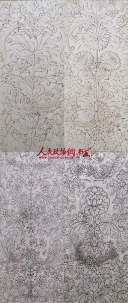 人民大會(huì)堂北大廳墻面裝飾設(shè)計(jì)——春、夏、秋、冬淡彩效果圖
