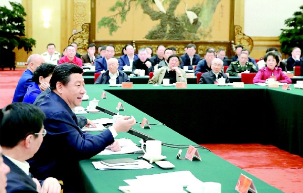 10月15日，中共中央總書記、國(guó)家主席、中央軍委主席習(xí)近平在北京主持召開文藝工作座談會(huì)并發(fā)表重要講話。 新華社記者 鞠鵬 攝