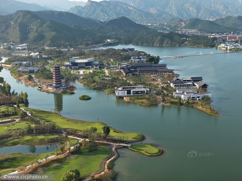北京懷柔雁棲湖湖心島APEC峰會(huì)場館。