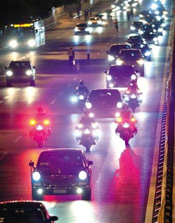 中國恢復國賓車隊摩托護衛(wèi) 曾因阻塞交通被取消