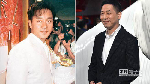 張國榮與唐鶴德。 圖片來源：臺灣“中國時報”
