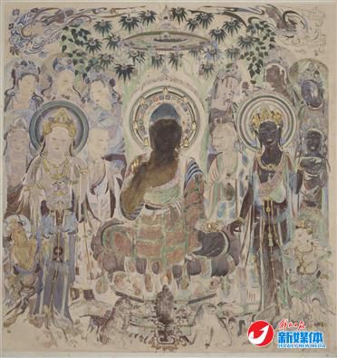 第57窟說法圖，圖片由敦煌研究院提供