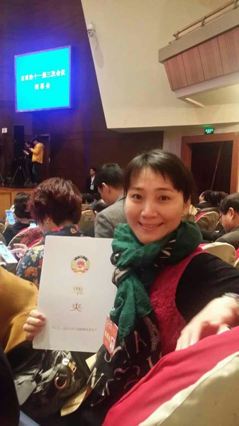 2014年，王丹紅委員參加安徽省政協(xié)全會。