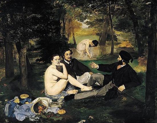 草地上的午餐，1862，馬奈