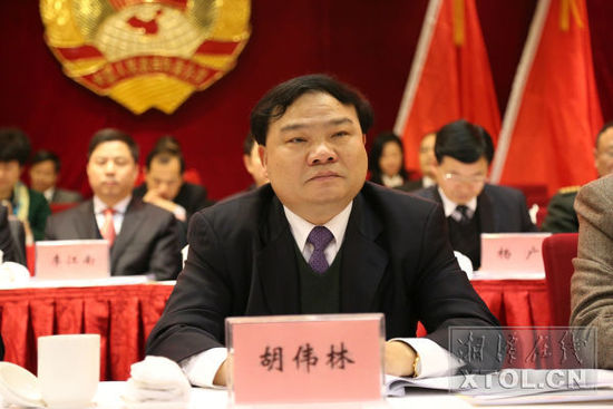 湘潭市委副書記、市長胡偉林出席大會。