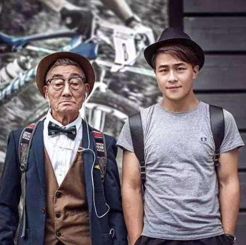 酷斃了！孫子給85歲爺爺拍了一組街拍照