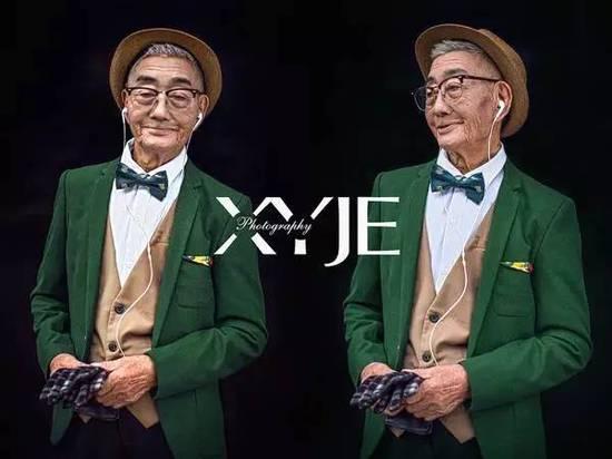酷斃了！孫子給85歲爺爺拍了一組街拍照