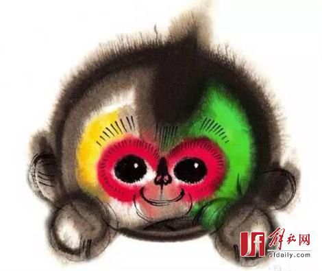 “康康”水墨設計稿。圖片來自網(wǎng)絡