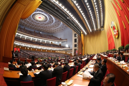 3月12日，全國政協(xié)十二屆四次會議在北京人民大會堂舉行第四次全體會議。新華社記者 馬占成 攝