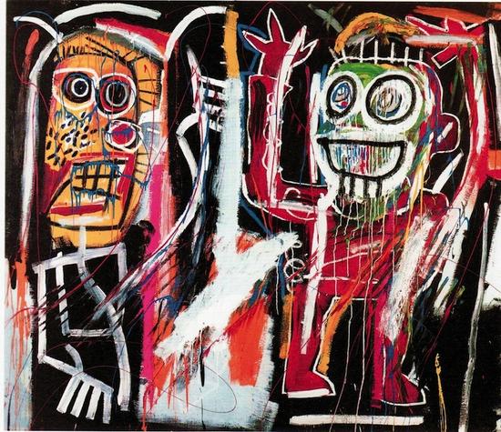 讓-米歇爾·巴斯奎特（Jean-Michel Basquiat），《Dustheads》，1982 圖片：Courtesy Christie`s