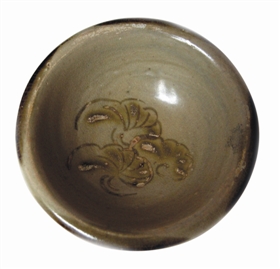 圖3 長沙窯簡(jiǎn)筆花卉小碗