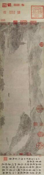 《西湖圖卷》 宋 李嵩 縱26.7厘米，橫85厘米，
上海博物館藏