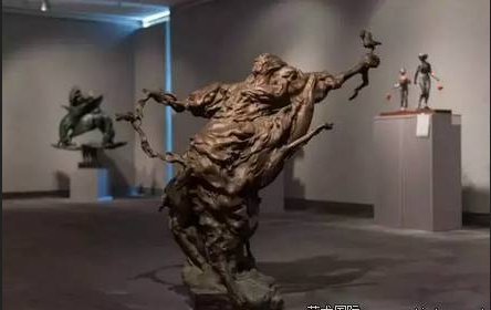 賀文進(jìn)《八大山人》90×130×140cm