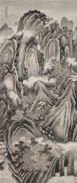 附圖10、金城 山水圖 鏡心