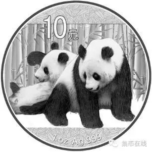 2010熊貓金銀幣設計。