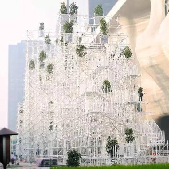 　藤本壯介為上海種子設(shè)計的遠景之丘。圖片：Courtesy of The Shanghai Project