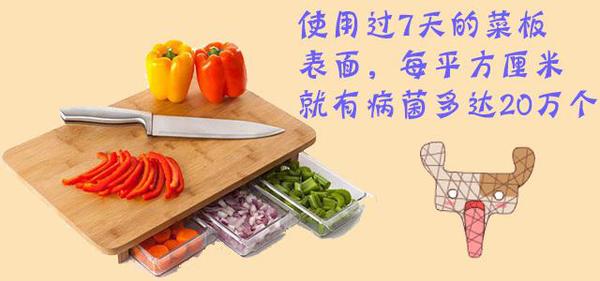 菜板用7天藏細(xì)菌20萬 菜板有傷害家人的大威力