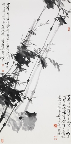 譚以文 清高亮節(jié) 136cm×68cm