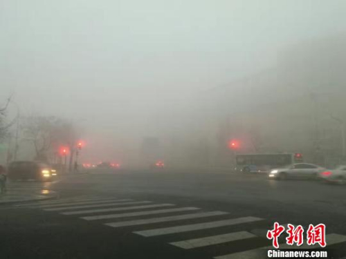 霧鎖濱城，陸、空交通受影響?！「倒怃J 攝
