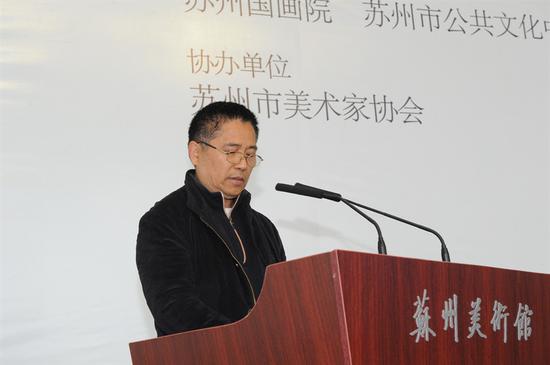 雙年展入選畫(huà)家代表沈南強(qiáng) 發(fā)言