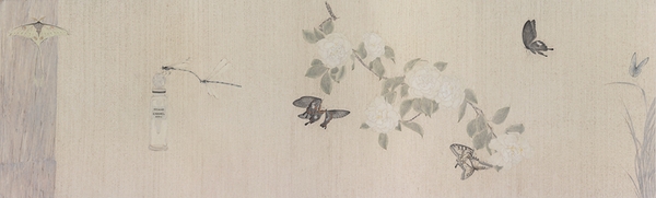 花箋記之五    紙本設(shè)色   40x133