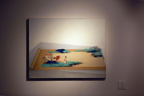 魏陽陽，好江山，布面油畫，80×90cm，2016