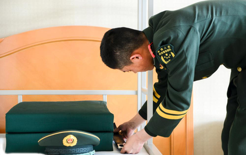 北京：全國兩會在即 武警官兵進(jìn)入兩會時間2
