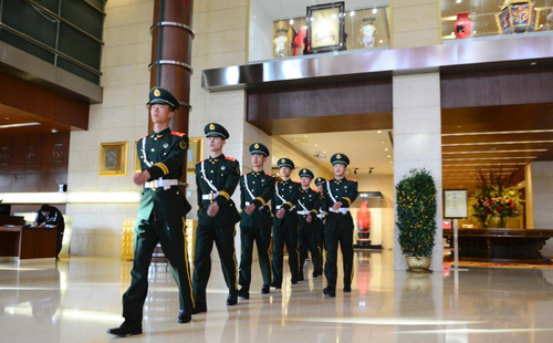 北京：全國兩會在即 武警官兵進(jìn)入兩會時間5