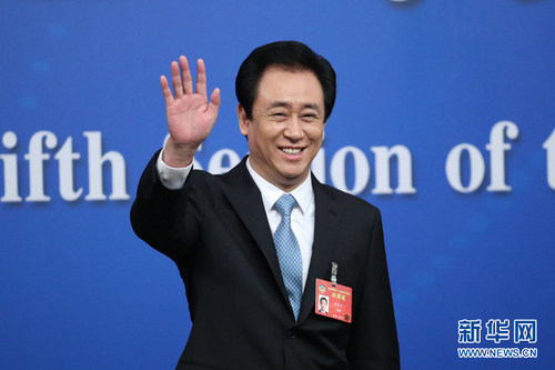 圖為全國政協(xié)常委，恒大集團(tuán)董事局主席許家印。