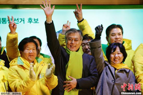資料圖：韓國共同民主黨前黨首文在寅。