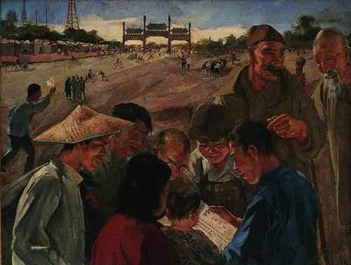 吳作人1949年作《解放南京號外》，成交價1232萬元