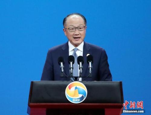 5月14日，“一帶一路”國際合作高峰論壇高級別會議在北京舉行，世界銀行行長金墉致辭。<a target='_blank' href='http://www.chinanews.com/'>中新社</a>記者 侯宇 攝