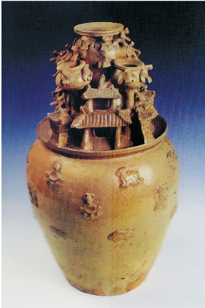 三國(guó)青瓷谷倉(cāng)罐