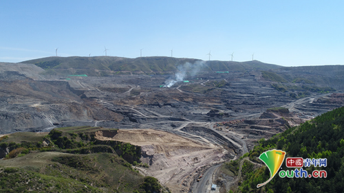 航拍直擊露天采礦 北岳恒山多處山體遭到開(kāi)挖