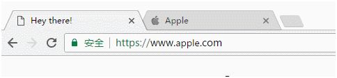 地址欄的顯示是apple.com，肉眼根本無法識別出這是假冒產(chǎn)品。只有將真假網(wǎng)址對比來看，才能發(fā)現(xiàn)假網(wǎng)址的字母(使用西里爾語里的a，比英文的a看起來略小)