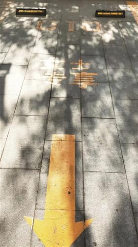 家居賣場(chǎng)施劃的女士專享停車位。李奔 攝