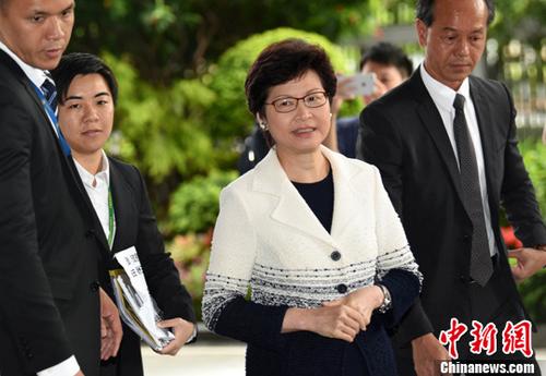 資料圖：香港特區(qū)行政長(zhǎng)官林鄭月娥。<a target='_blank' href='http://www.chinanews.com/'>中新社</a>記者 譚達(dá)明 攝
