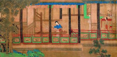 女織圖（中國(guó)畫） 仇英（款）