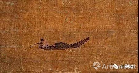 馬遠(yuǎn)的《寒江獨(dú)釣圖軸》是從一幅大型掛軸上切割下來的。
