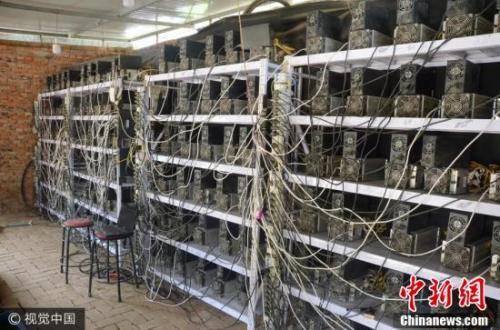 陜西延安1600臺“挖礦機(jī)”盜電“挖比特幣”。 圖片來源：視覺中國 