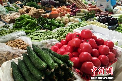 北京百萬莊附近一家農貿市場。<a target='_blank' href='http://www.chinanews.com/' >中新網</a> 種卿 攝