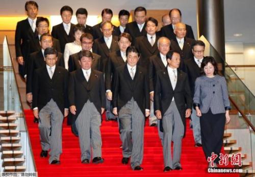 資料圖：安倍內(nèi)閣。