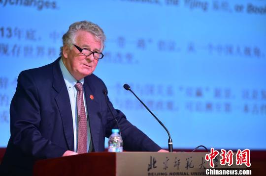 夏威夷大學資深教授安樂哲演講。主辦方供圖