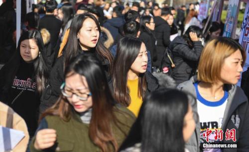 資料圖：女大學(xué)生求職。<a target='_blank' href='http://www.chinanews.com/'>中新社</a>記者 張勇 攝