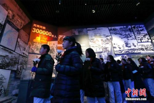 圖為學(xué)生觀看展覽。 <a target='_blank' href='http://www.chinanews.com/'>中新社</a>記者 富田 攝