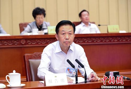 資料圖：財(cái)政部部長肖捷。 <a target='_blank' href='http://www.chinanews.com/'>中新社</a>記者 劉震 攝