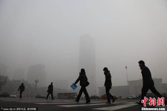 資料圖：河北霧霾天氣。崔靖 攝 圖片來源：CFP視覺中國