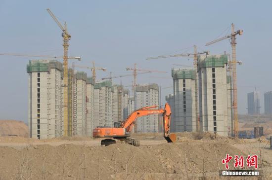 山西太原東中環(huán)一處房地產(chǎn)項(xiàng)目。 <a target='_blank' href='http://www.chinanews.com/'>中新社</a>記者 韋亮 攝