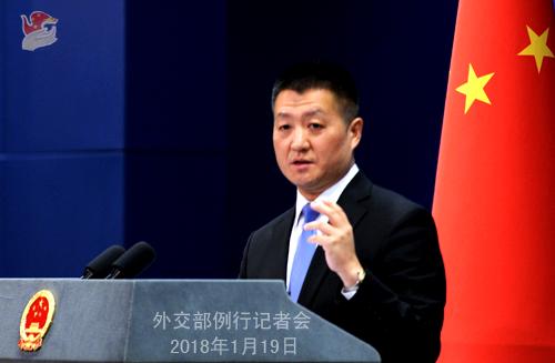 外交部新聞發(fā)言人陸慷。圖片來源：外交部網(wǎng)站。